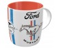 Mustang Horse & Stripes Logo - Wyjątkowy Kubek dla Miłośników Legend!