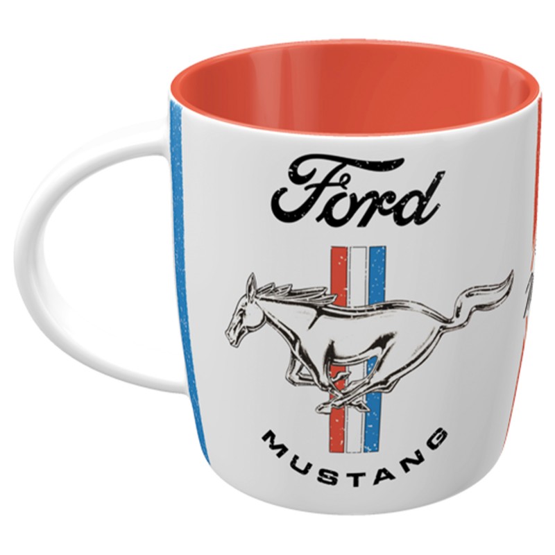 Mustang Horse & Stripes Logo - Wyjątkowy Kubek dla Miłośników Legend!