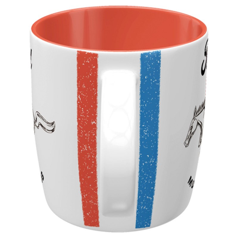 Mustang Horse & Stripes Logo - Wyjątkowy Kubek dla Miłośników Legend!