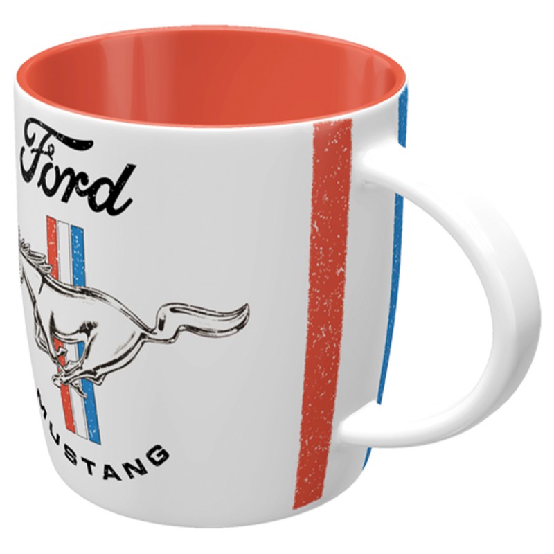 Mustang Horse & Stripes Logo - Wyjątkowy Kubek dla Miłośników Legend!