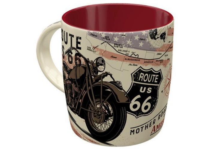 Kubek Route 66 Bike Map - Twoja Dzienna Dawka Inspiracji!