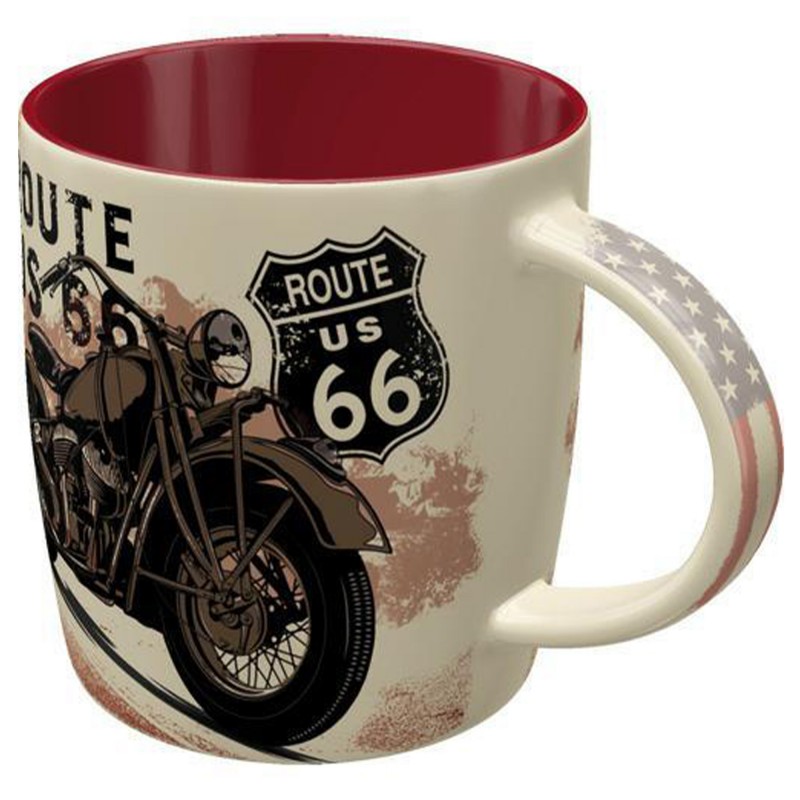 Kubek Route 66 Bike Map - Twoja Dzienna Dawka Inspiracji!