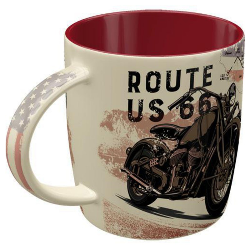 Kubek Route 66 Bike Map - Twoja Dzienna Dawka Inspiracji!
