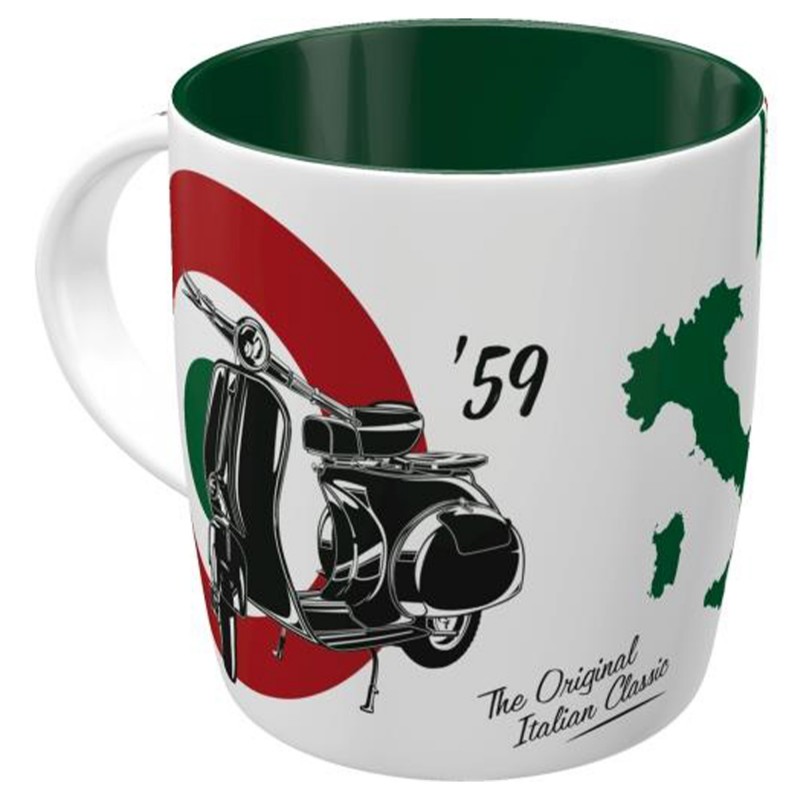 Kubek Vespa - The Italian Classic: Niezbędnik każdego miłośnika włoskiej elegancji!