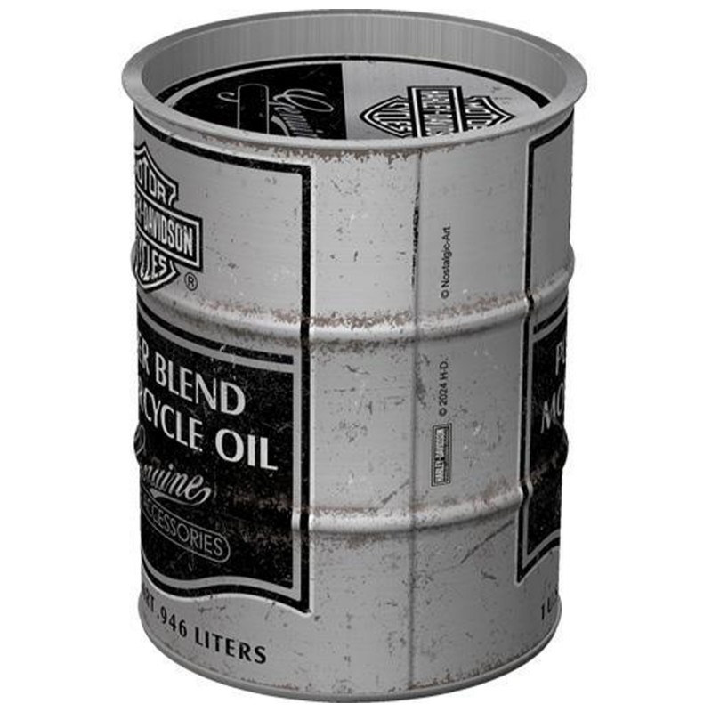Skarbonka Beczka Harley Davidson Power Blend Oil - Ikoniczny Dodatek Dla Miłośników Motocykli