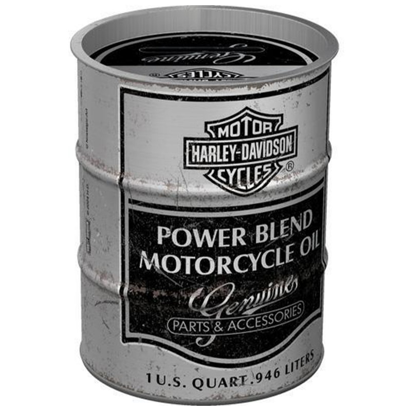 Skarbonka Beczka Harley Davidson Power Blend Oil - Ikoniczny Dodatek Dla Miłośników Motocykli