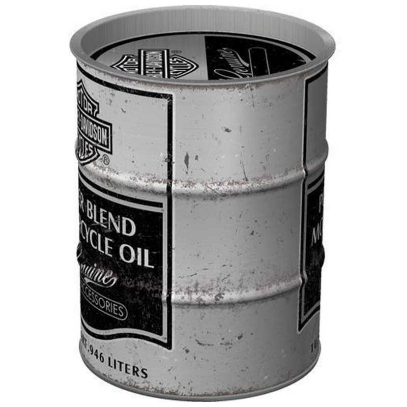 Skarbonka Beczka Harley Davidson Power Blend Oil - Ikoniczny Dodatek Dla Miłośników Motocykli