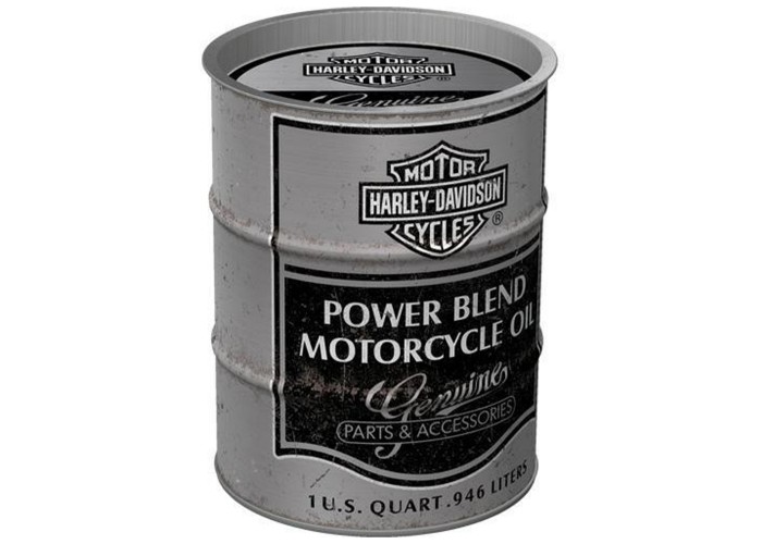 Skarbonka Beczka Harley Davidson Power Blend Oil - Ikoniczny Dodatek Dla Miłośników Motocykli