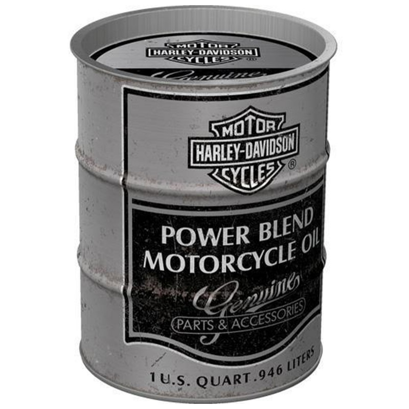 Skarbonka Beczka Harley Davidson Power Blend Oil - Ikoniczny Dodatek Dla Miłośników Motocykli