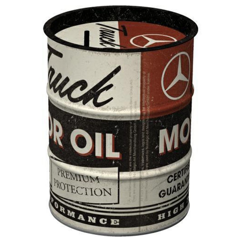 Skarbonka Beczka Daimler Truck - Motor Oil: Pobudź swoje oszczędności!