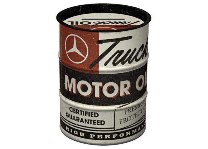 Skarbonka Beczka Daimler Truck - Motor Oil: Pobudź swoje oszczędności!