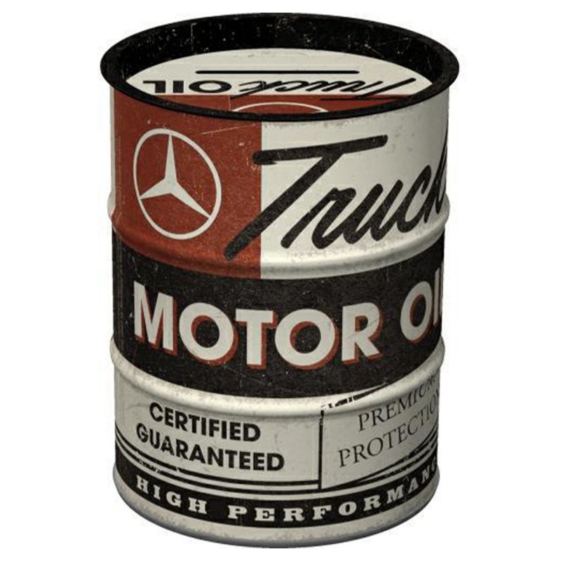 Skarbonka Beczka Daimler Truck - Motor Oil: Pobudź swoje oszczędności!