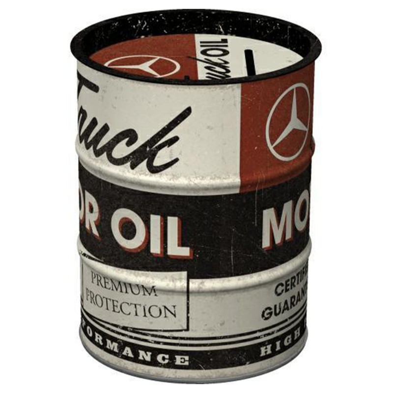Skarbonka Beczka Daimler Truck - Motor Oil: Pobudź swoje oszczędności!