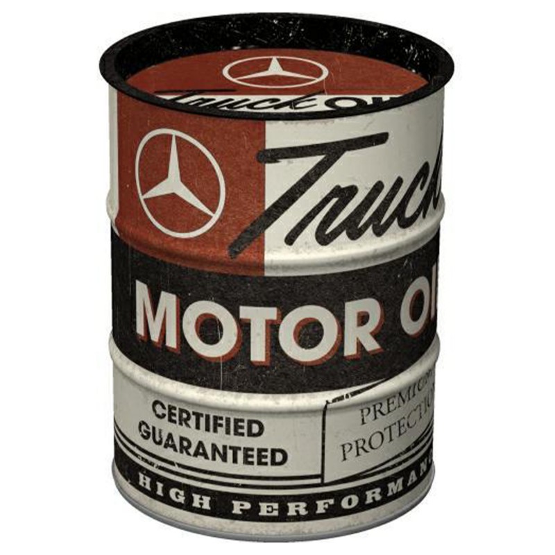 Skarbonka Beczka Daimler Truck - Motor Oil: Pobudź swoje oszczędności!
