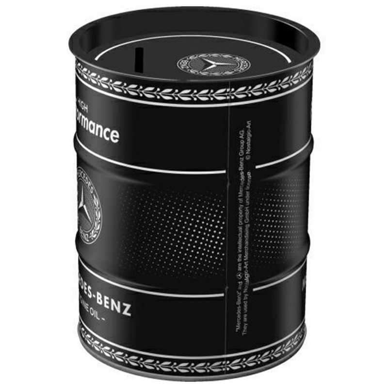 Skarbonka Beczka Mercedes Benz Oil - Wznieś Oszczędzanie na Wyższy Poziom!