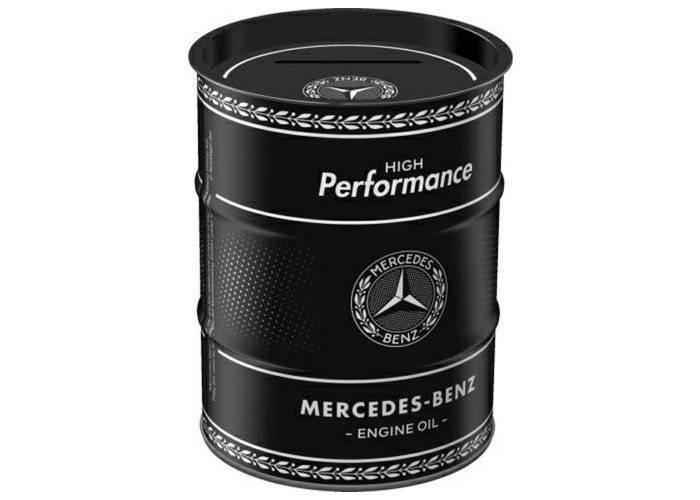 Skarbonka Beczka Mercedes Benz Oil - Wznieś Oszczędzanie na Wyższy Poziom!