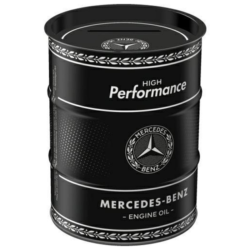 Skarbonka Beczka Mercedes Benz Oil - Wznieś Oszczędzanie na Wyższy Poziom!