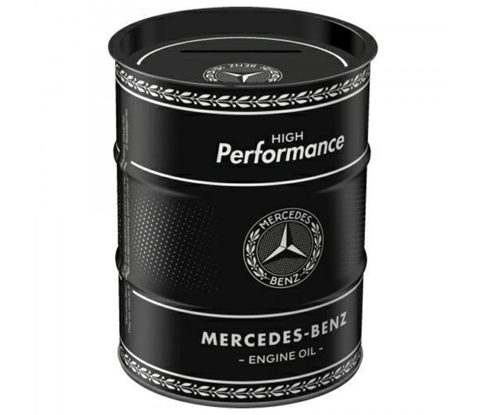 Skarbonka Beczka Mercedes Benz Oil - Wznieś Oszczędzanie na Wyższy Poziom!