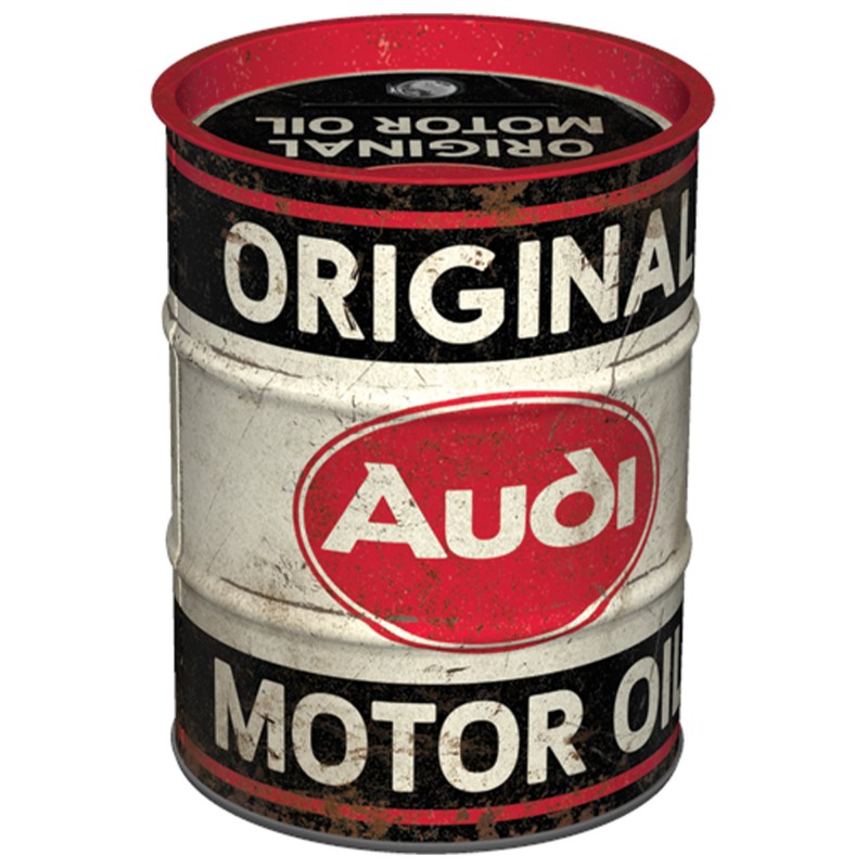 Skarbonka Beczka Audi Original Oil - Idealny Dodatek dla Prawdziwych Fanów Marki Audi!