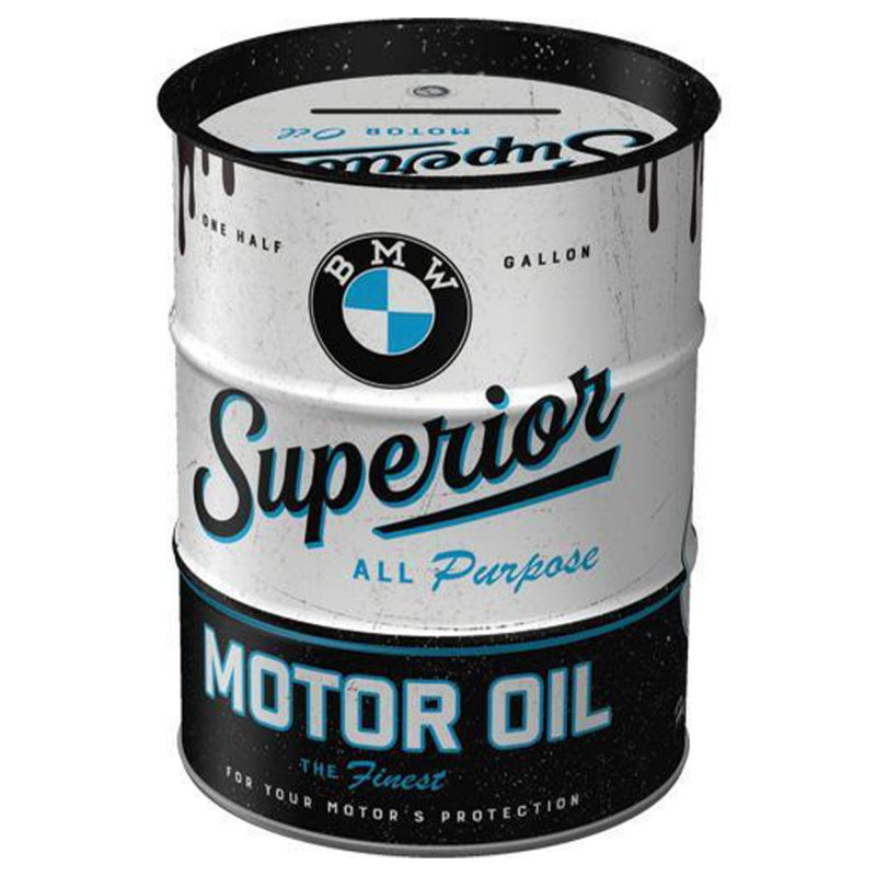 Skarbonka Beczka BMW Superior Motor Oil - Twoja Osobista Skarbnica Stylu i Oszczędności!