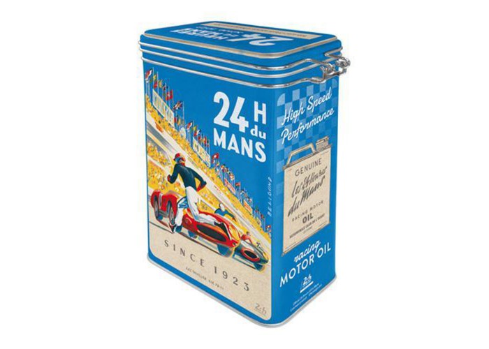 Puszka z klipsem 24h Le Mans Racing Poster Blue