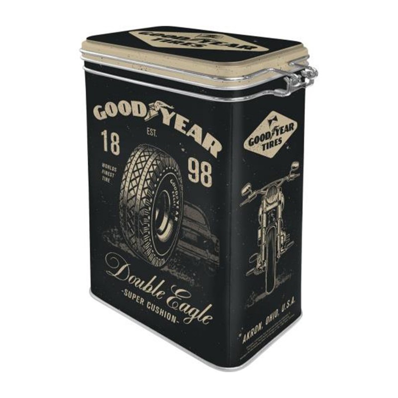 Puszka z Klipsem Goodyear - Idealny Dodatek Dla Fanów Motoryzacji!