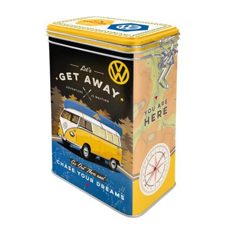Puszka z klipsem VW Bulli - Let's Get Away