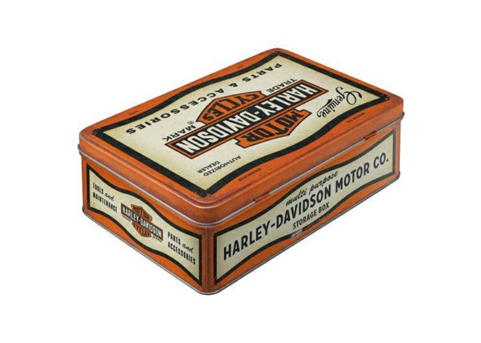 Puszka Płaska Harley-Davidson - Nieodzowny Gadżet dla Każdego Miłośnika Motocykli!