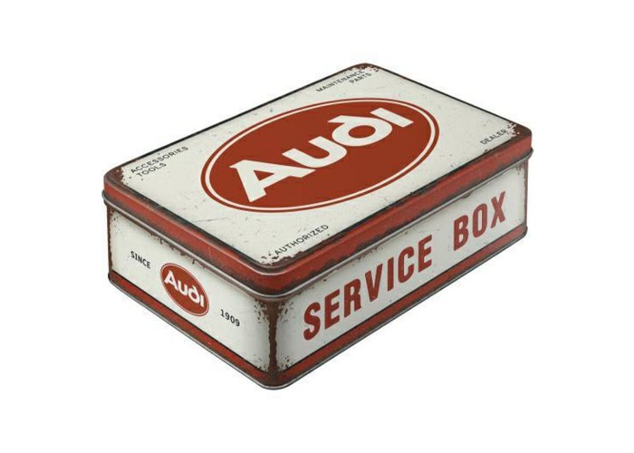 Puszka Płaska Audi - Service Box: Niepowtarzalny Styl i Funkcjonalność