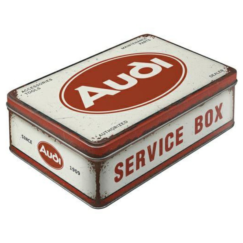 Puszka Płaska Audi - Service Box: Niepowtarzalny Styl i Funkcjonalność