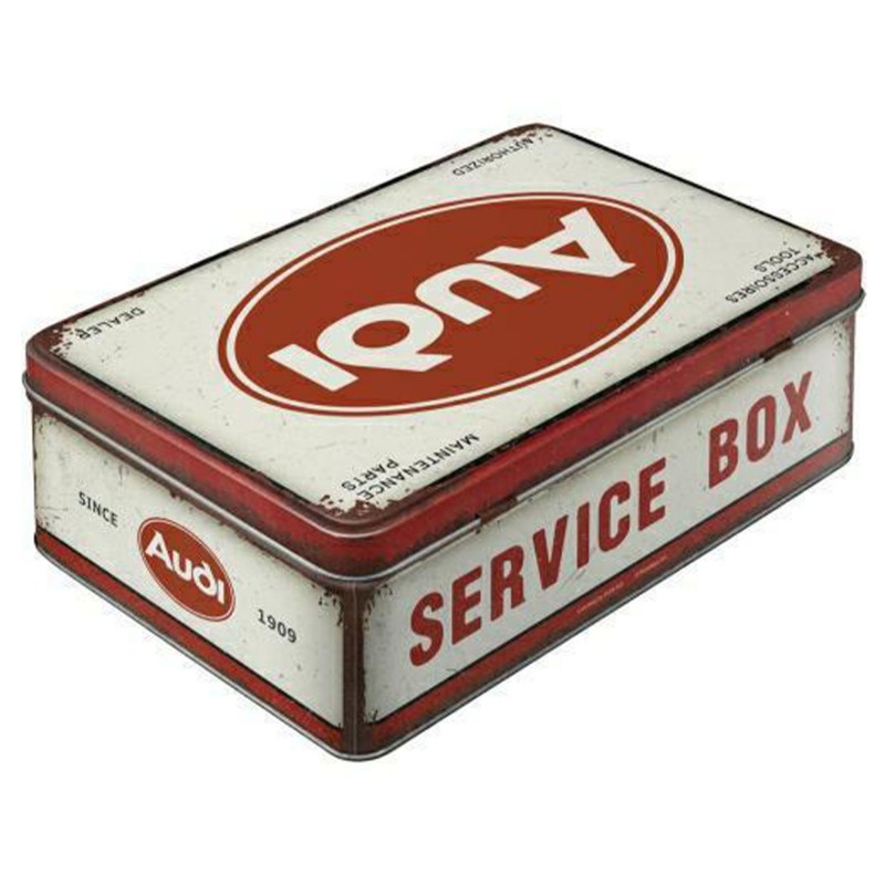 Puszka Płaska Audi - Service Box: Niepowtarzalny Styl i Funkcjonalność