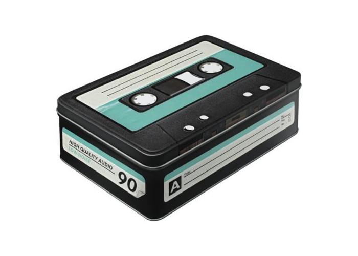 Puszka Płaska Retro Cassette