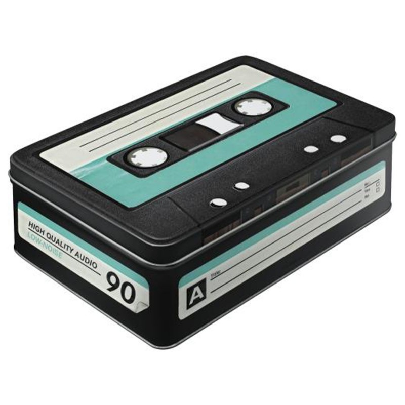 Puszka Płaska Retro Cassette