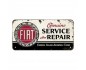 Kultowa Metalowa Zawieszka Fiat Service & Repair