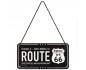 Zawieszka Metalowa Highway 66 Black