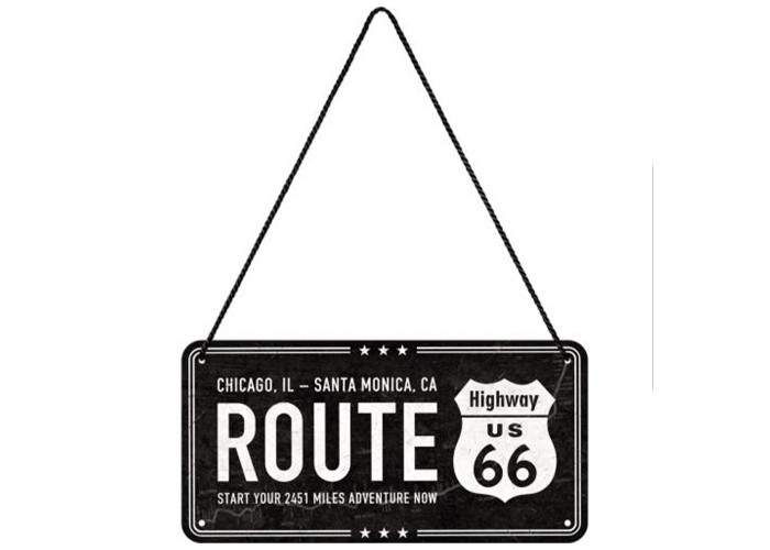 Zawieszka Metalowa Highway 66 Black