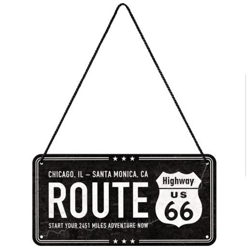 Zawieszka Metalowa Highway 66 Black