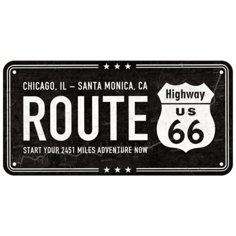 Zawieszka Metalowa Highway 66 Black