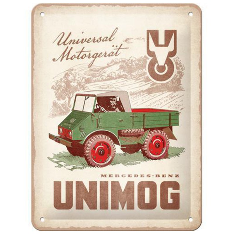 Plakat Metalowy Mercedes Daimler Truck Unimog 1951