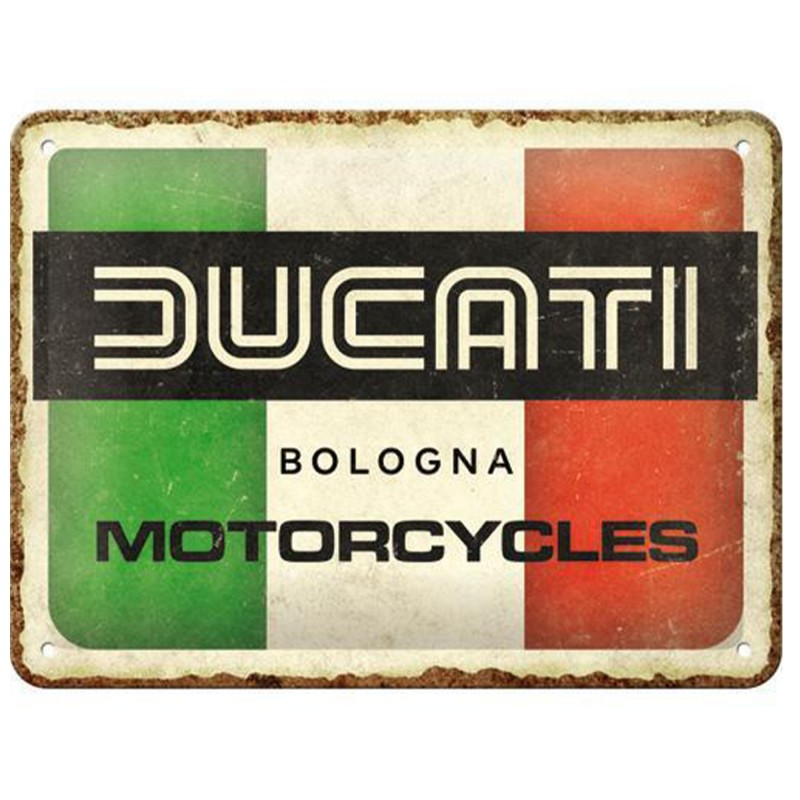 Metalowy Plakat 15x20 Ducati Italy Giugiaro Logo - Początek Twojej Prywatnej Przygody z Legendą!