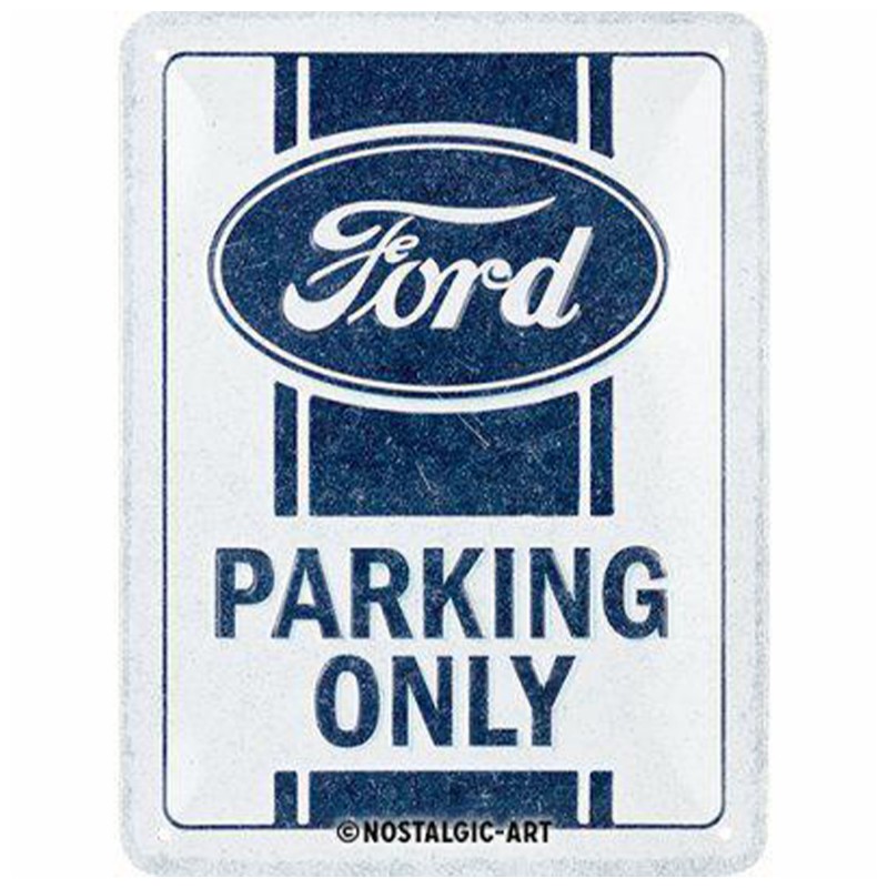 Metalowy Plakat 15x20 Ford Parking Only - Stylowa Dekoracja dla Prawdziwych Fanów Forda