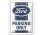 Metalowy Plakat 15x20 Ford Parking Only - Stylowa Dekoracja dla Prawdziwych Fanów Forda
