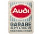 Plakat metalowy "Audi Garage" 15x20 cm - przemień swój garaż, biuro lub salon w strefę motoryzacyjnych inspiracji!