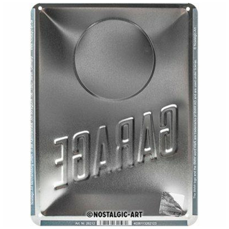 BMW Plakat Metalowy 15 x 20 cm „Garage” - Przenieś Klasę Niemieckiej Motoryzacji do Swojego Garażu!