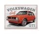 Metalowy Plakat 30x40 VW Golf GTI 1976 - Autentyczna Ikona Stylu w Twoim Domu!