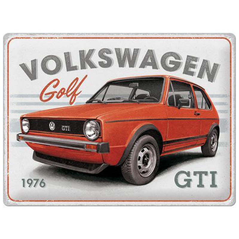 Metalowy Plakat 30x40 VW Golf GTI 1976 - Autentyczna Ikona Stylu w Twoim Domu!