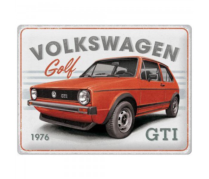 Metalowy Plakat 30x40 VW Golf GTI 1976 - Autentyczna Ikona Stylu w Twoim Domu!