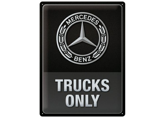Metalowy Plakat Mercedes Truck 30x40 - Tylko Mercedes, Tylko Daimler!