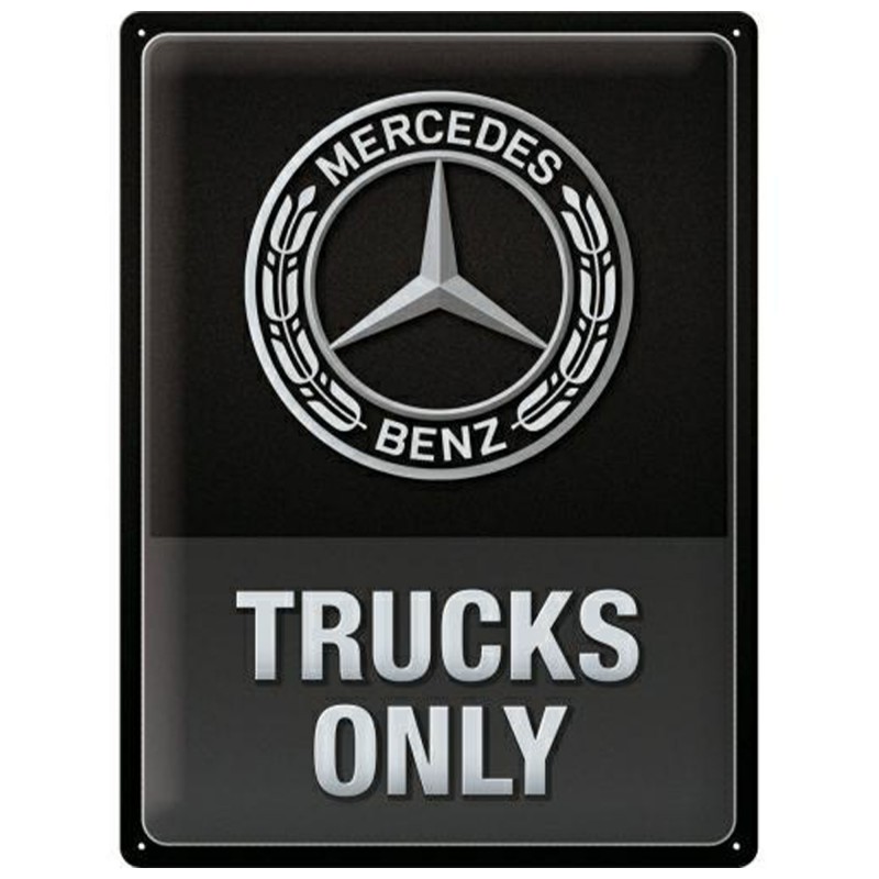 Metalowy Plakat Mercedes Truck 30x40 - Tylko Mercedes, Tylko Daimler!