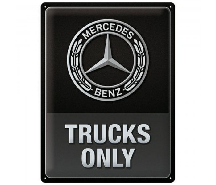 Metalowy Plakat Mercedes Truck 30x40 - Tylko Mercedes, Tylko Daimler!
